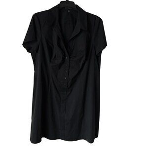 Tahari Black Shirt Dress, Size 18